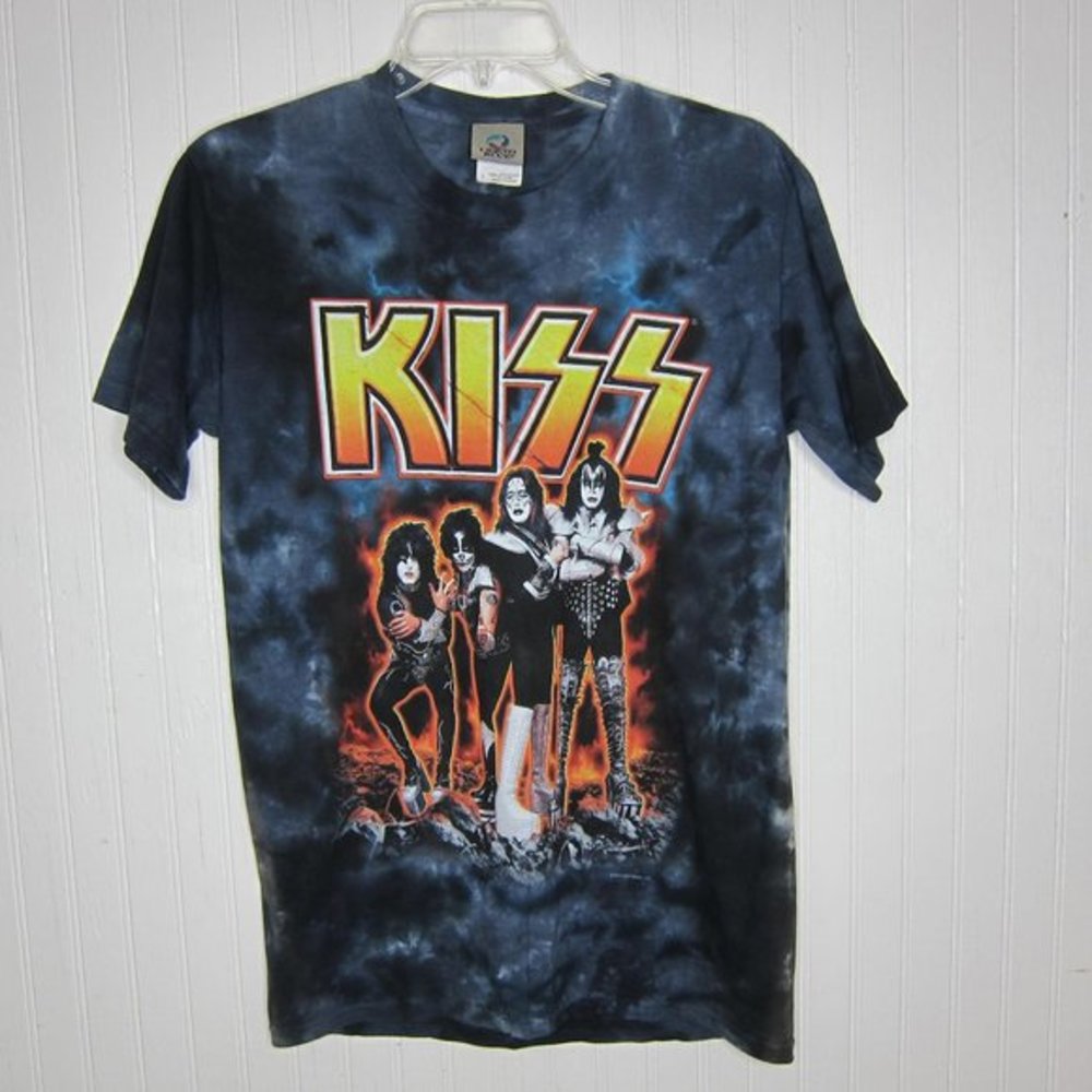 KISS Band Tie Dye Tee Shirt Size Small